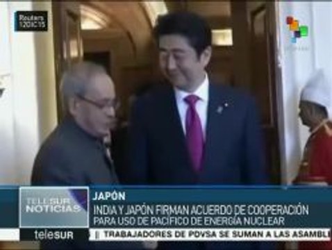 India y Japón firman acuerdo de cooperación en energía nuclear