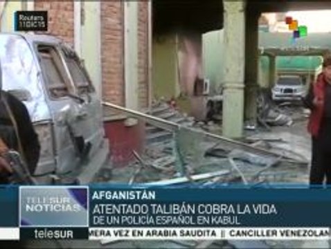 Dos policías españoles mueren en un atentado talibán en Afganistán