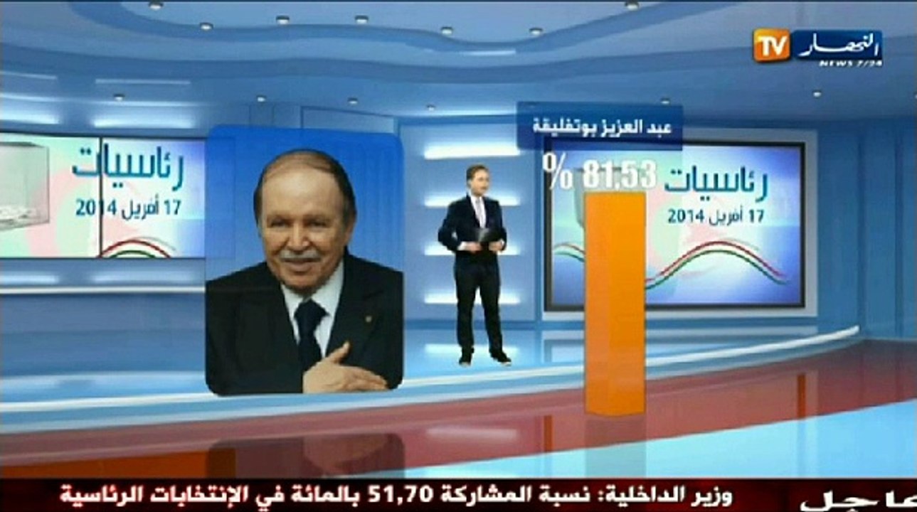 النتائج الأولية للإنتخابات الرئاسية 17 أفريل 2014