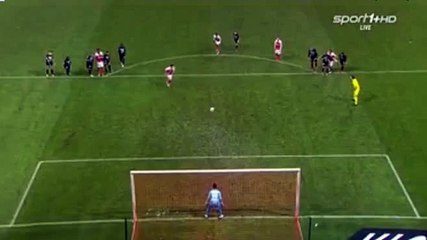 Diego Penalty Cick Goal 1-1 Reims vs Nice 12.12.2015