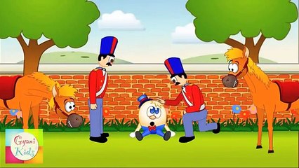 Humpty Dumpty Sat On a Wall Nursery Rhyme | Cartoon Animation Songs For Children