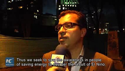 Landmark building lights up in Bogota to herald Christmas season with power-saving pattern 2015