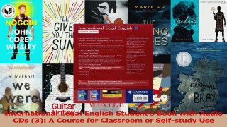 PDF Download  International Legal English Students Book with Audio CDs 3 A Course for Classroom or Read Online
