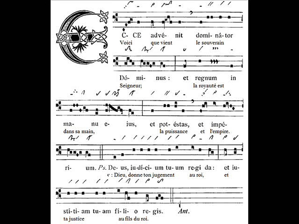 Introitus gregorian 'Ecce advenit', Epiphania Domini (Epiphanie du Seigneur)