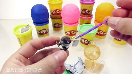Bóc trứng đồ chơi Play Doh công chúa Disney xe ô tô và nhiều đồ chơi thú vị khác
