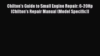 Chilton's Guide to Small Engine Repair: 6-20Hp (Chilton's Repair Manual (Model Specific)) PDF