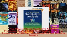 Five Ways of Doing Qualitative Analysis Phenomenological Psychology Grounded Theory PDF