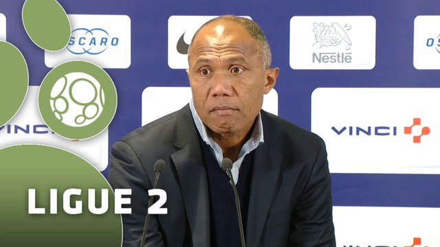 Conférence de presse Paris FC - RC Lens (0-1) : Jean-Luc VASSEUR (PFC) - Antoine KOMBOUARE (RCL) - 2015/2016