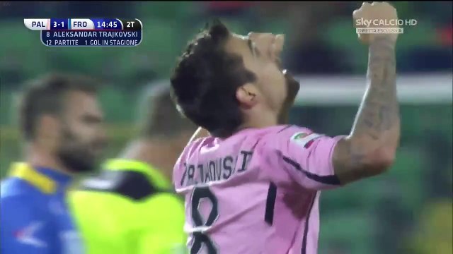 3-1 Aleksandar Trajkovski Goal Italy Serie A - 12.12.2015, US Palermo 3-1 Frosinone Calcio