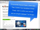 Easy way to charge your credit card - Payoneer MasterCard 2016