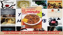 Read  Weight Watchers Five Ingredient 15 Minute Recipes 204 Recipes  67 entrees with a point PDF Online
