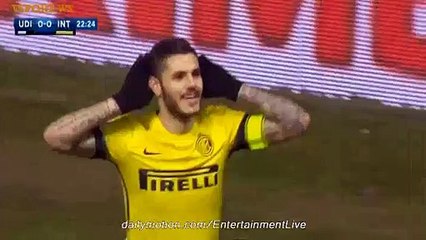 Mauro Icardi Fantastic GOAL Udinese 0-1 Inter Milan Serie A