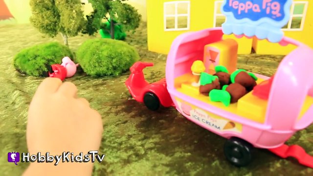 McDonalds Chocolate Broccoli! Peppa Pig Sad, Superman + Batman Heroes HobbyKidsTV