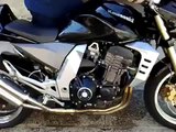 Z1000 Awesome Burning flames  sound crash stunt exhaust Top speed Kawasaki