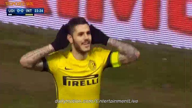 1st Half Goals & Highlights UDINESE 0-2 INTERMILAN SERIE A 12/12/2015 HD