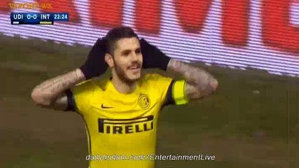 45' Goals - Udinese 0-2 InterMilan Serie A 12/12/2015 HD