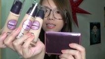 Maybelline礦物粉底測試＋持久底妝小技巧 ✿ Maybelline Super Mineral 24 Foundation Review   Tips