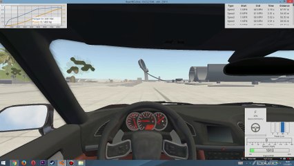 BeamNG Drive: Hirochi SBR Custom 0-60 3.54 seconds form 2nd gear pull