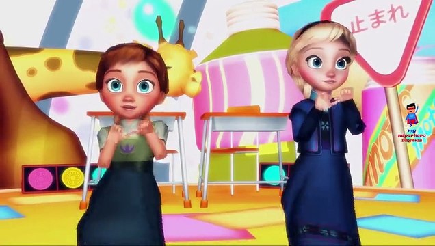 Frozen Elsa And Anna Little Miss Muffet Nursery Rhymes for Children | Frozen Little Miss M