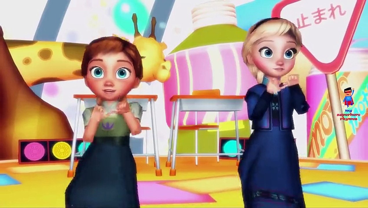 Frozen Elsa And Anna Little Miss Muffet Nursery Rhymes for Children | Frozen Little Miss M