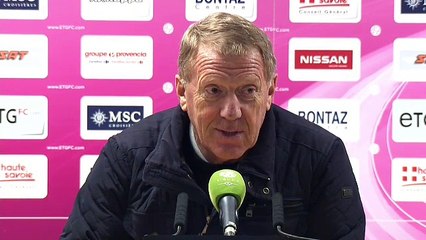 Réaction d'Alex Dupont après Évian TG - Stade Brestois 29