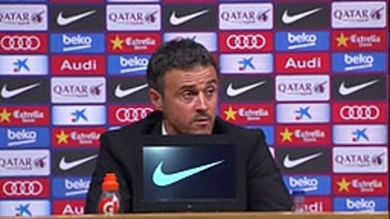 Rueda de prensa de Luis Enrique tras el FC Barcelona (2-2) Deportivo de la Coruña