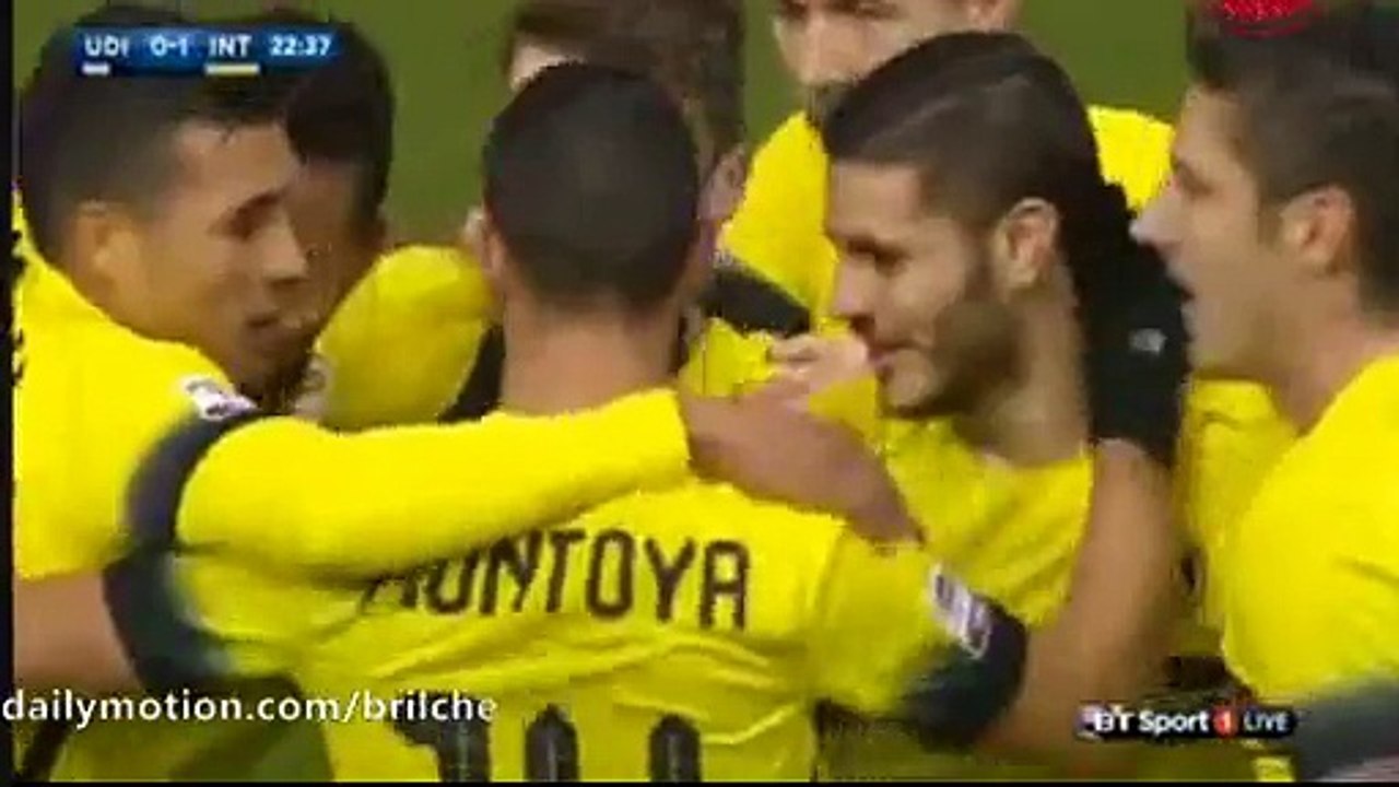 Mauro Icardi Fantastic Goal Udinese 0 - 3 Inter (Serie A 2015)