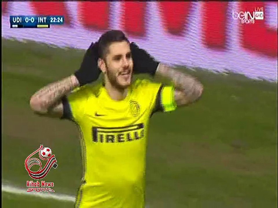 اهداف مباراة ( أودينيزي 0-4 إنتر ميلان	) الدوري الإيطالي الدرجة الاولي