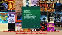 PDF Download  Halophiles and Hypersaline Environments Current Research and Future Trends Download Online