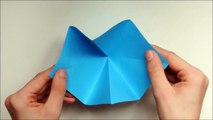 How to Make an Origami Flapping Bird Easy. (Full HD)