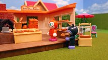 アンパンマンおもちゃアニメ ジャムおじさんのやきたてパン工場 遊びかた 歌 映画 テレビ Anpanman Toy bread factory