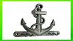Best buy Handcrafted Nautical Decor  Handcrafted Nautical Decor Rustic Silver Anchor with Hooks 8  Decorative Cast Iron Wall