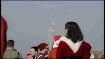 Miles de Papa Noeles toman Nueva York en SantaCon