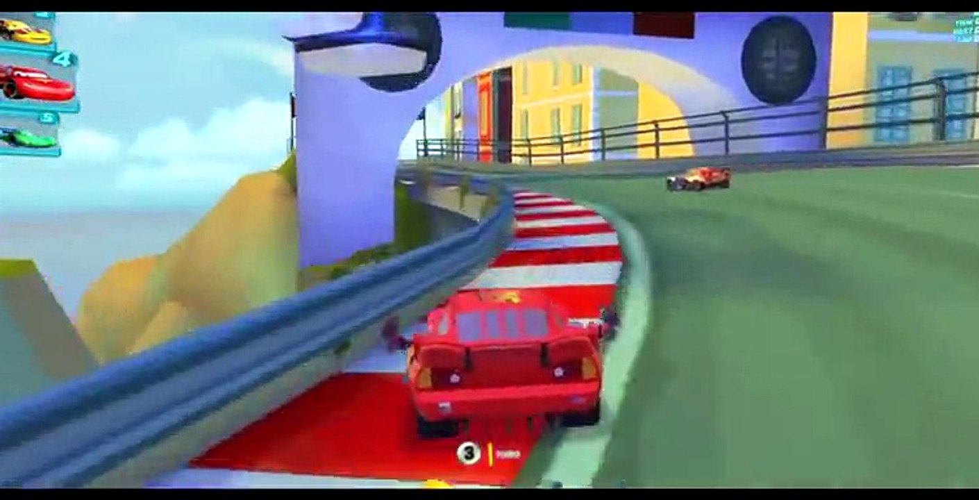 CARS 2 Lightning Mcqueen Racing Francesco Bernoulli in an Epic Race!