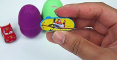 Play Doh Surprise Eggs Disney Pixar Cars Lightning McQueen Tow Mater Hello Kitty Peppa Pigg Planes