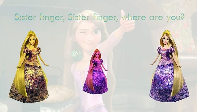 Tangled Rapunzel Finger Family Song Daddy Finger Nursery Rhymes Full animated cartoon engl
