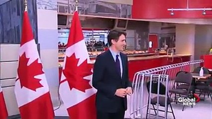 canadian prime minister in public
