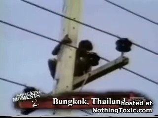 Acidente real - choque elétrico de 50000 volts_