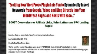 Keyword Insertion Plugin For Wordpress