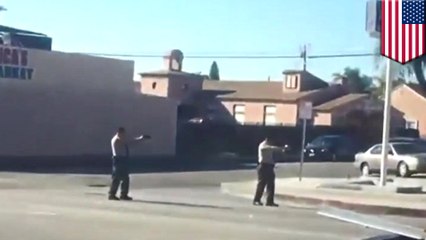 LA police shoot armed Black man who seems to be walking away in bystander's video