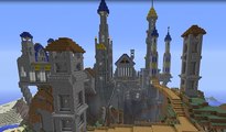 Minecraft:  fantasy castle build timelapse