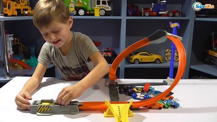 ✔ Машинки Хот Вилс. Запуск на новом треке от Игорька. Video for kids - Cars for boys - Hot Wheels ✔