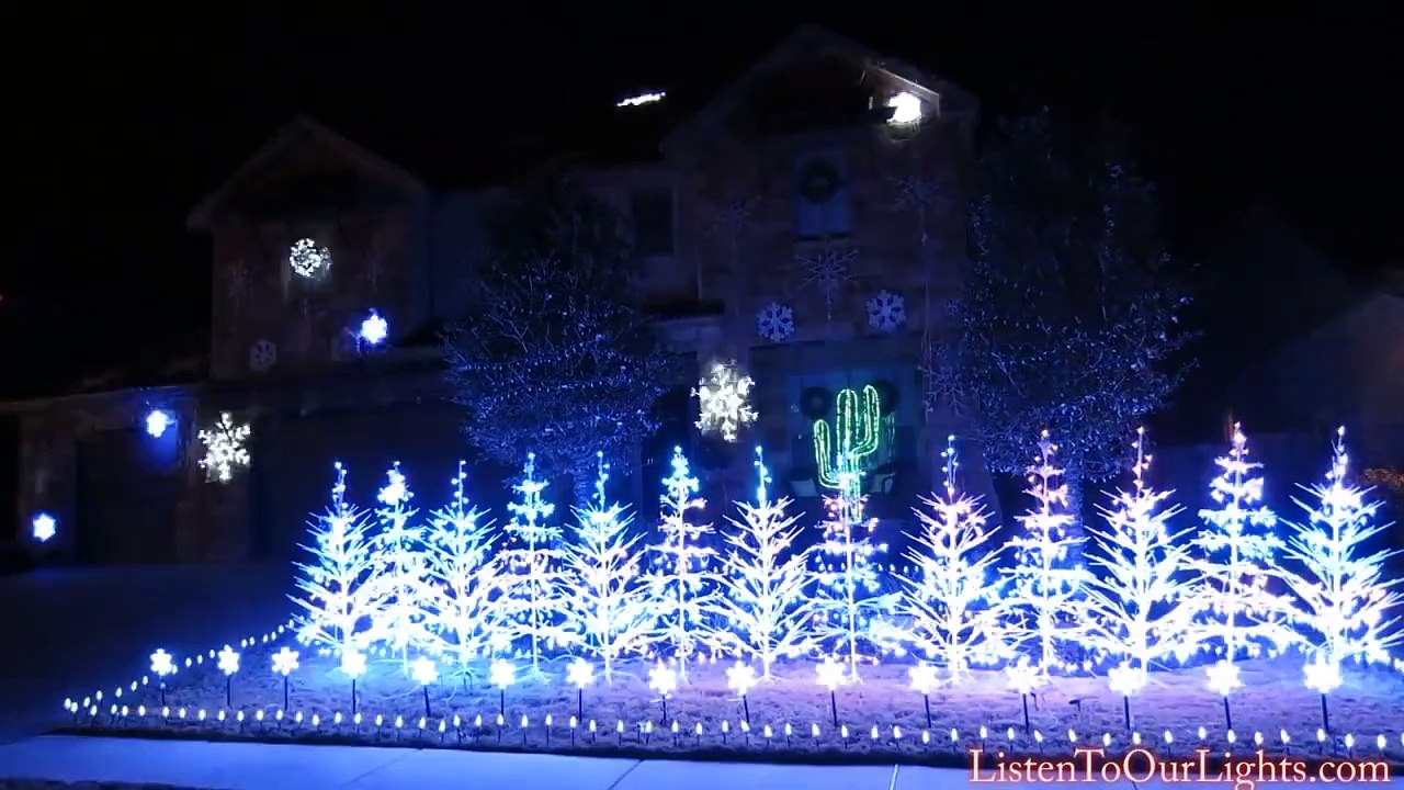 Frozen Christmas Lights (Let It Go) 2014