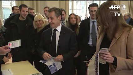 Régionales: vote de Nicolas Sarkozy à Paris