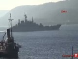 Tartışma yaratan Rus savaş gemisi dönüş yolunda