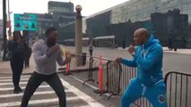 Anderson Silva e Jon Jones ‘lutam’ nas ruas de Nova Yorque