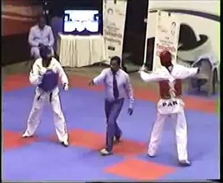 adil bin talat pakistan taekwondo champion 31st national games chiki kick to army 2010