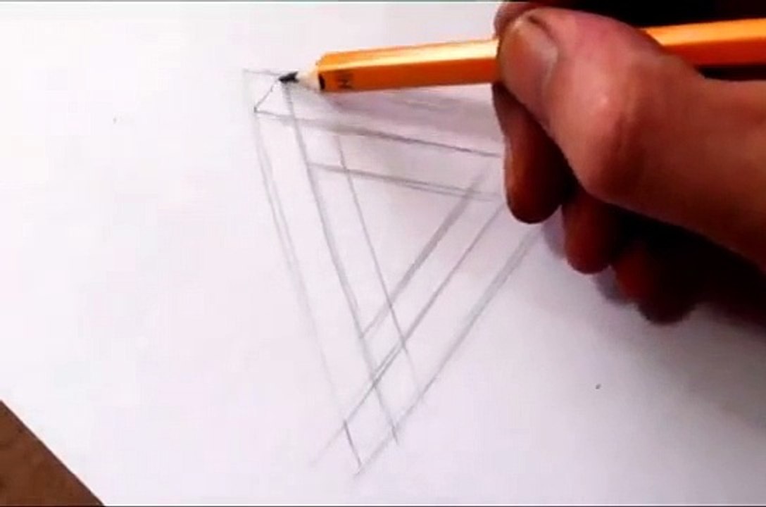 How To Draw The Impossible Triangle Optical Illusion