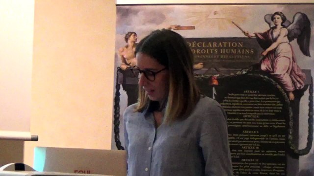 Conférence Dernière journée des droits de l'Homme : Yvette Roudy, première ministre des Droits de la femme.