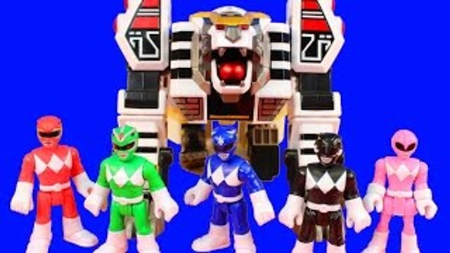 Mighty Morphin Power Rangers Legacy White Tigerzord Saves Imaginext Power Rangers From Rita Repulsa